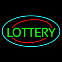 Green Lottery Leuchtreklame