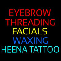 Eyebrow Threading Facials Wa ing Leuchtreklame