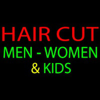 Haircut Men Women And Kids Leuchtreklame