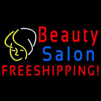 Beauty Salon Free Shipping Logo Leuchtreklame