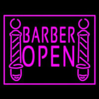 Pink Barber Open Leuchtreklame
