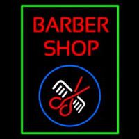 Red Barber Shop Leuchtreklame