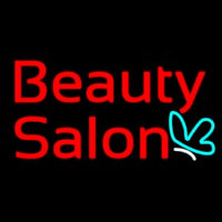 Red Beauty Salon Logo Leuchtreklame
