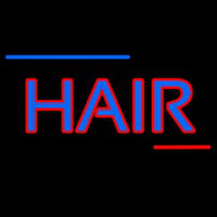 Double Stroke Hair Leuchtreklame