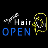 Hair Open Leuchtreklame