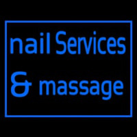 Nail Services And Massage Leuchtreklame