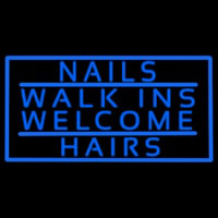 Nails Walk Ins Welcome Hairs Leuchtreklame