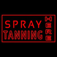 Red Spray Tanning Here Leuchtreklame