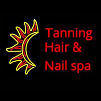 Tanning Hair And Spa Leuchtreklame