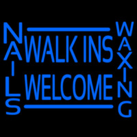 Walk Ins Welcome Nails Hair Leuchtreklame