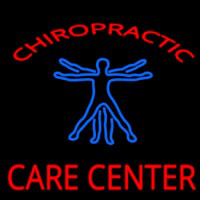 Chiropractic Care Center Human Logo Leuchtreklame