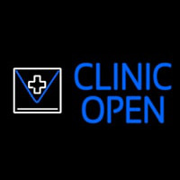 Clinic Open Leuchtreklame