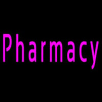 Cursive Pink Pharmacy Leuchtreklame