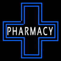 Pharmacy Inside Plus Logo Leuchtreklame