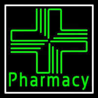 Pharmacy With Plus Logo Leuchtreklame