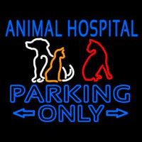Animal Hospital Parking Only Leuchtreklame