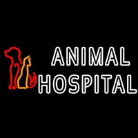 Double Stroke Animal Hospital Leuchtreklame