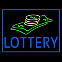 Blue Lottery Logo Leuchtreklame
