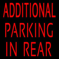Additional Parking In Rear Leuchtreklame