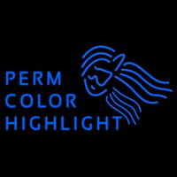 Perm Color Highlight Leuchtreklame