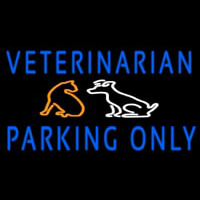Veterinarian Parking Only Leuchtreklame