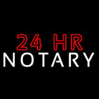 24 Hr Notary Leuchtreklame