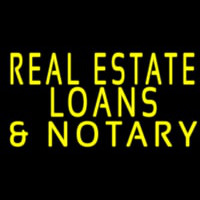 Real Estate Loans And Notary Leuchtreklame