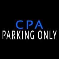 Cpa Parking Only Leuchtreklame
