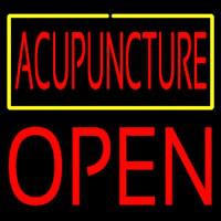 Acupuncture Block Open Leuchtreklame