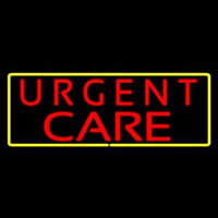 Urgent Care Rectangle Yellow Leuchtreklame