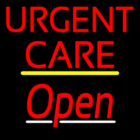 Urgent Care Script2 Open Yellow Line Leuchtreklame