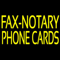 Yellow Fa  Notary Phone Cards With White Border Leuchtreklame