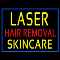 Blue Border Laser Hair Removal Skincare Leuchtreklame